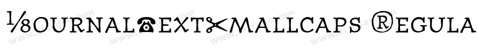 JournalTextSmallcaps Regular字体转换